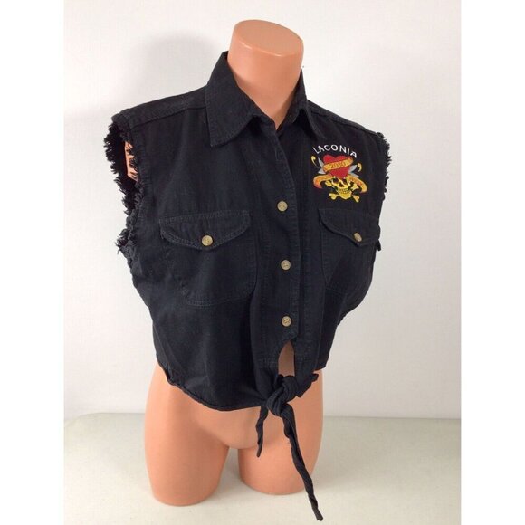 Laconia Bike Week 2010 Crop Shirt Womens XL - Picture 1 of 6